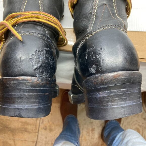 WESCO lineman black motorcycle 20" mens boots - Picture 5 of 7